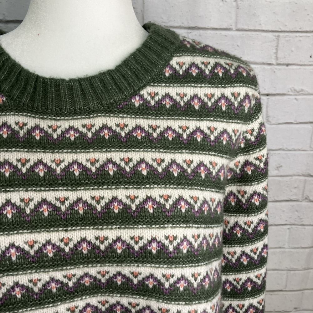 Croft & Barrow Fair Isle Sweater XL Cabin Cottagecore Pullover